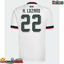 Camisa de Futebol México Hirving Lozano #22 Equipamento Secundário Mundo 2026 Manga Curta